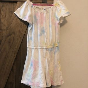 Girls tie dye romper